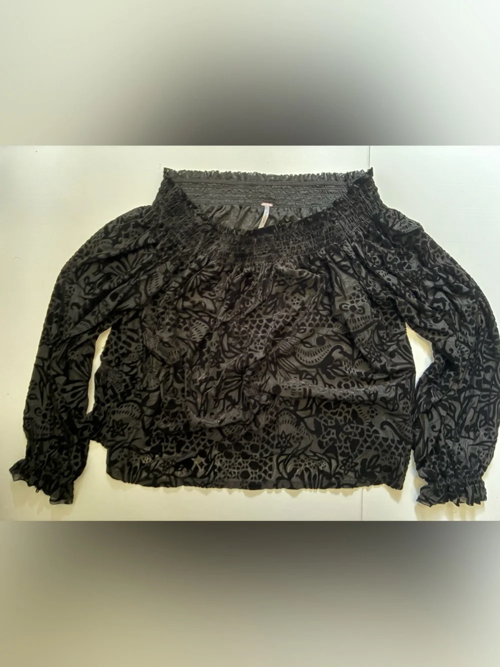 Free People off-the-shoulder top - Black - Medium